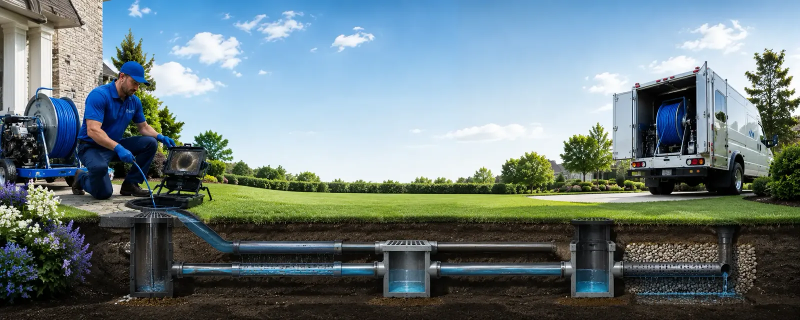 Outdoor drain cleaning information for Thompson, IA